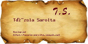 Tézsla Sarolta névjegykártya